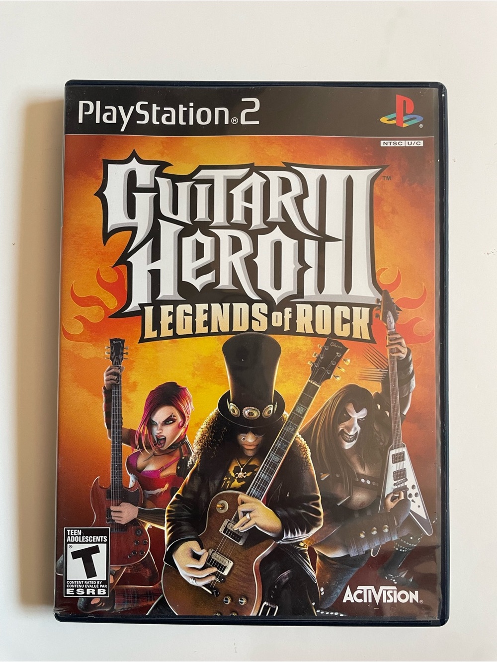 PS2 Guitar Hero Legends Of Rock Video Game Y2K
